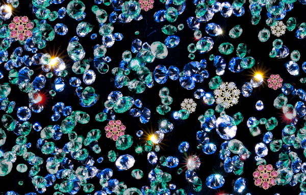 几何钻石拼接印花图案服装纺织面料数码印花花型素材