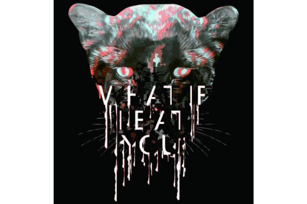 豹子字母印花矢量图服装裁片T恤烫图印花花型素材