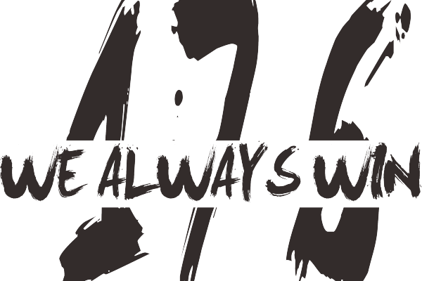 字母WE ALWAY SWIN印花图案服装裁片T恤烫图印花花型素材