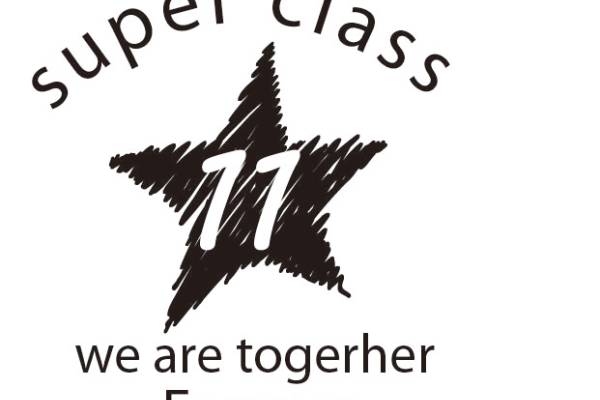 SUPER CLASS11字母印花矢量图班服T恤印花素材