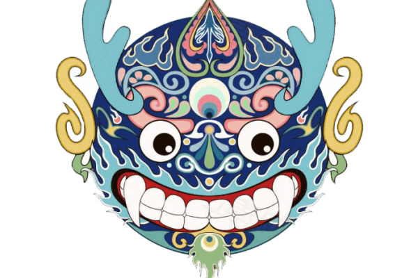 卡通神兽印花图案服装裁片T恤烫图印花花型素材