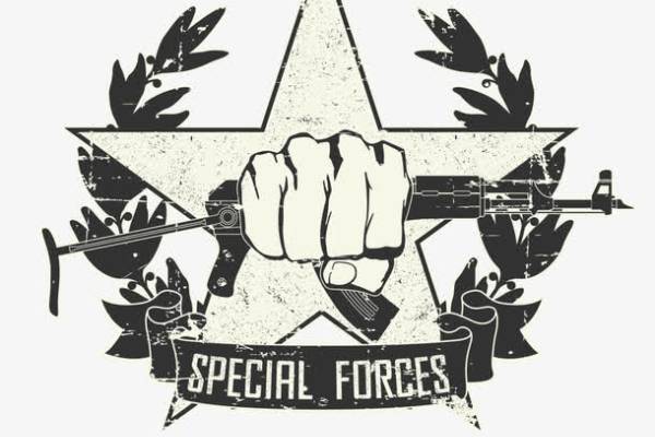 几何五角星枪支字母印花图案服装裁片T恤烫图印花花型素材