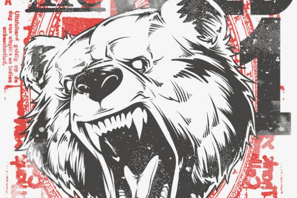 几何字母熊出没印花图案服装裁片T恤烫图印花花型素材