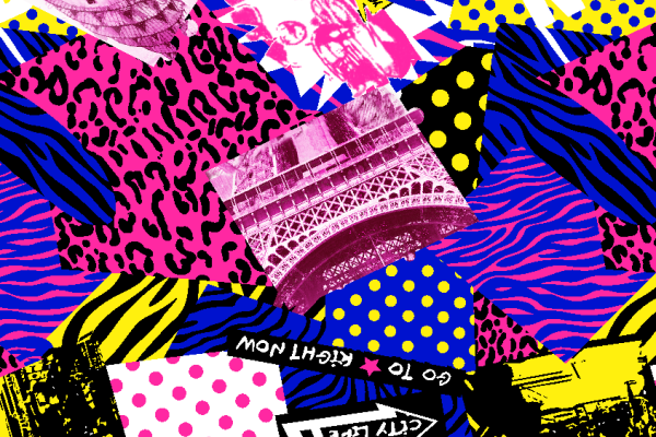 几何豹纹埃菲尔铁塔字母拼接印花矢量图服装纺织面料水印数码印花金昌花型素材