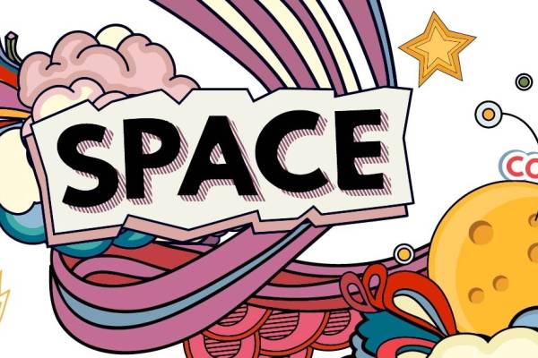 几何涂鸦字母印花矢量图服装裁片T恤烫图印花花型素材