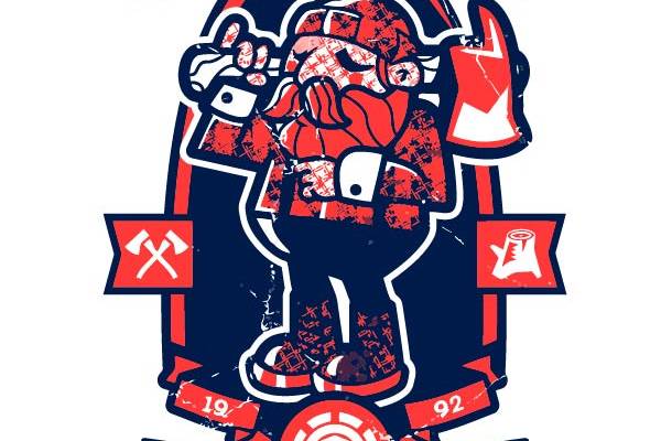 卡通几何人物字母印花矢量图服装裁片T恤烫图印花花型素材