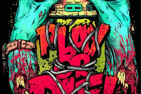 几何涂鸦字母手掌印花矢量图服装裁片T恤烫图印花花型素材