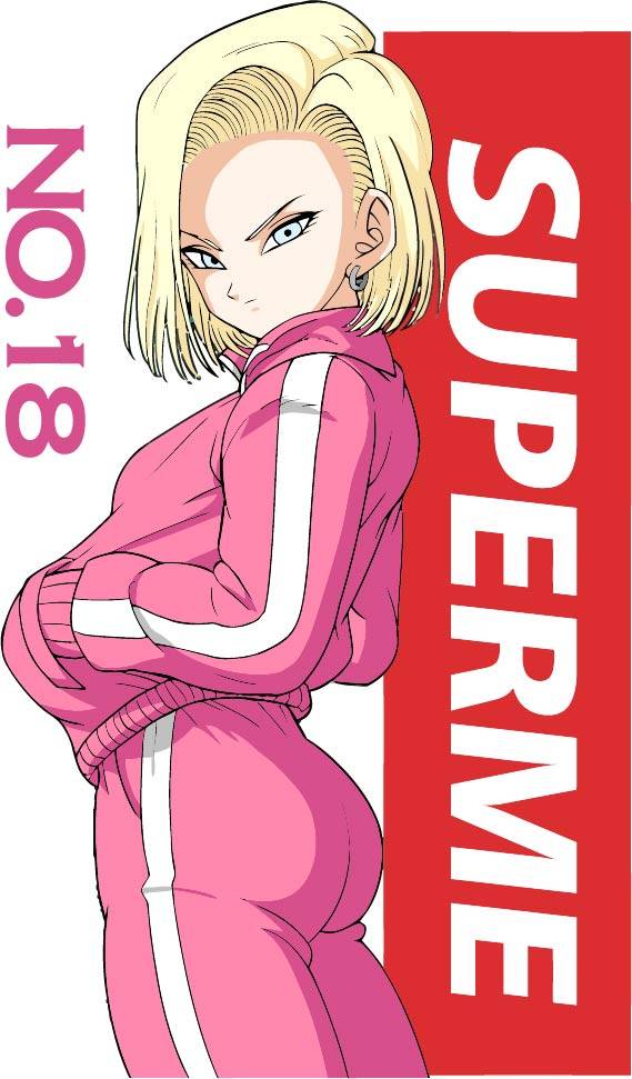 卡通人物字母SUPERME印花矢量图服装裁片T恤烫图印花花型素材