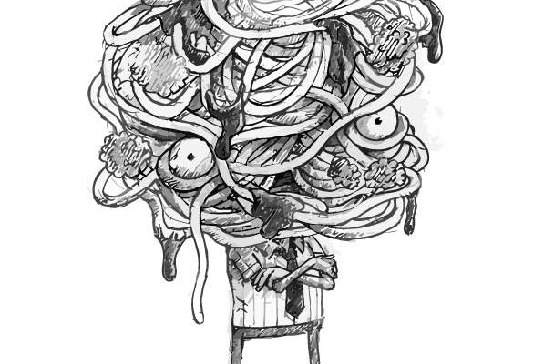 卡通几何线条涂鸦印花矢量图服装裁片T恤烫图印花花型素材