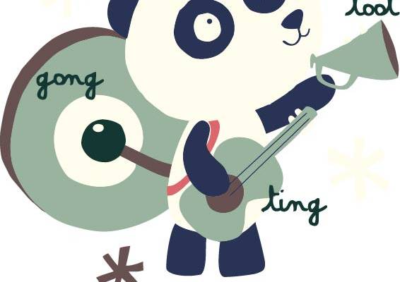 卡通动物字母印花矢量图服装裁片T恤烫图印花花型素材