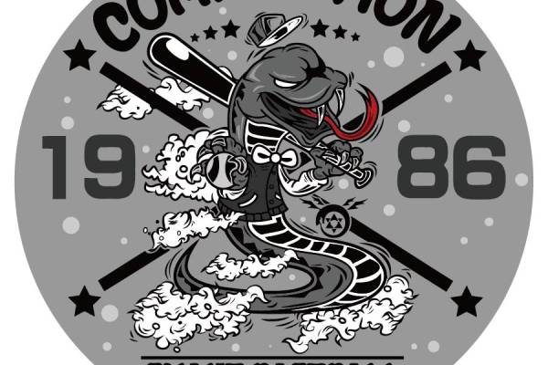 几何圆形字母动物蛇印花矢量图服装裁片T恤烫图印花花型素材