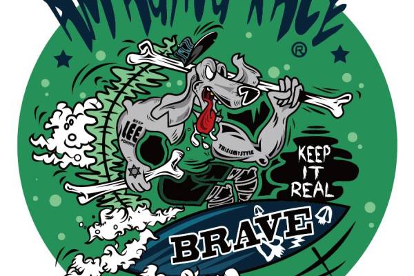 几何圆形字母动物恶狗印花矢量图服装裁片T恤烫图印花花型素材