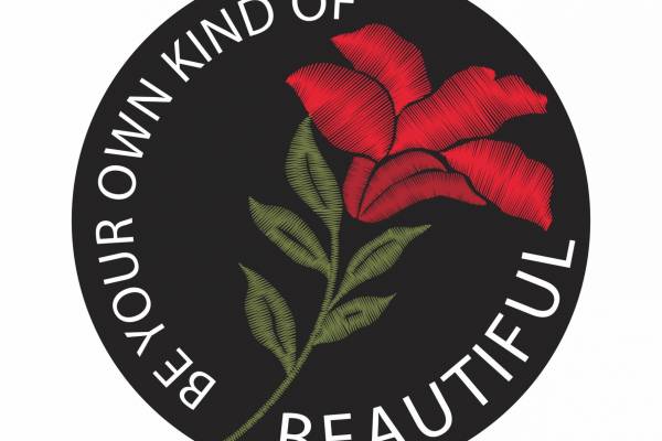 圆形图案字母花朵拼接印花矢量图服装裁片T恤烫图印花花型素材