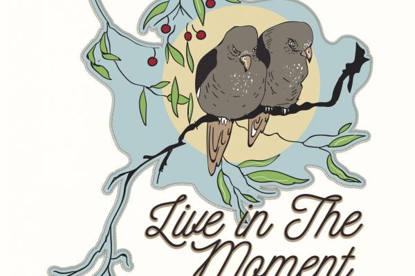 飞鸟字母植物拼接印花矢量图服装裁片T恤烫图印花花型素材