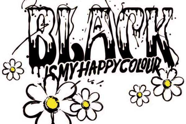 字母涂鸦小邹菊拼接印花矢量图服装裁片T恤烫图印花花型素材