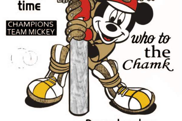 卡通动漫米奇字母拼接印花矢量图服装裁片T恤烫图印花花型素材