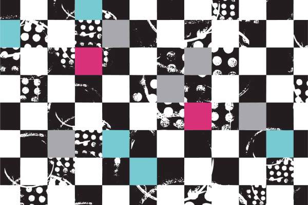 多彩几何马赛克格子拼接印花矢量图服装纺织面料数码印花花型素材