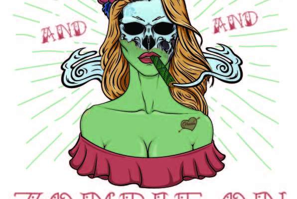 字母线条女士人物印花矢量图服装裁片T恤烫图印花花型素材