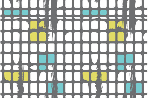 几何格子拼接印花矢量图服装纺织面料数码印花花型素材