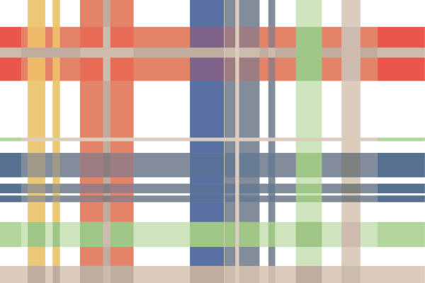 多彩几何条子拼接印花矢量图服装纺织面料数码印花花型素材