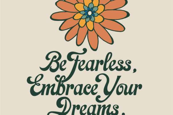 植物邹菊字母印花矢量图服装裁片T恤烫图印花花型素材