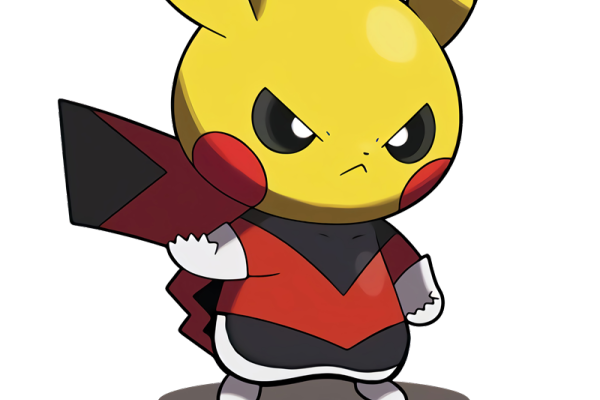 卡通动漫皮卡丘字母印花免扣图服装裁片T恤烫图印花花型素材