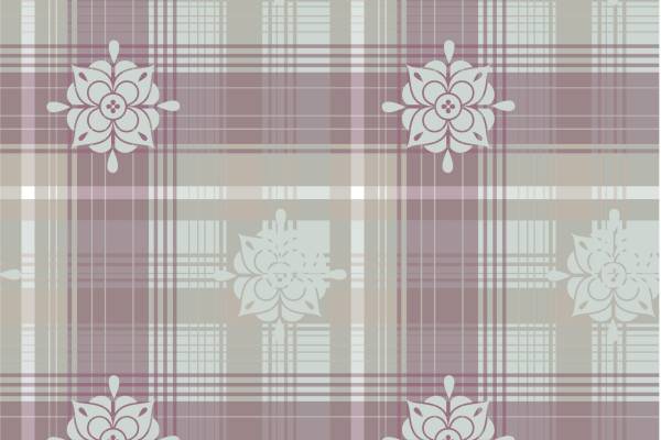 几何线条格子花朵印花矢量图服装纺织面料数码印花花型素材