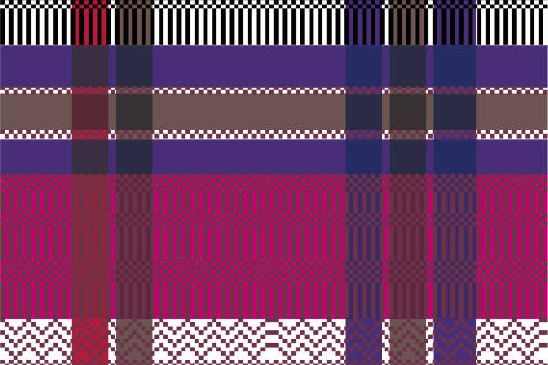 几何图案拼接格子印花矢量图服装纺织面料数码印花花型素材