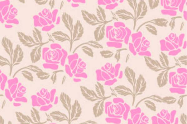 植物花卉玫瑰花印花矢量图服装纺织面料数码印花花型素材