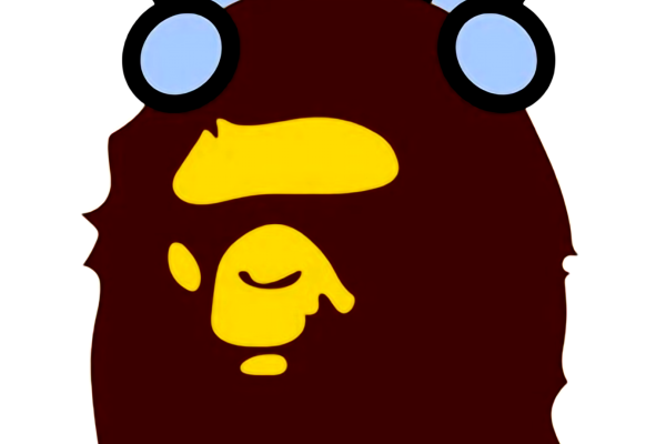 卡通动漫熊印花矢量图服装裁片T恤烫图印花花型素材