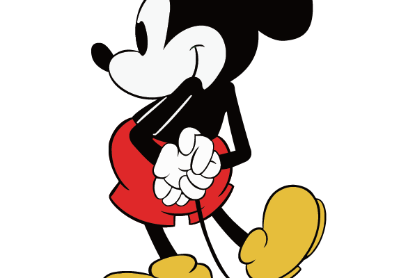 卡通动漫米奇印花矢量图服装裁片T恤烫图印花花型素材