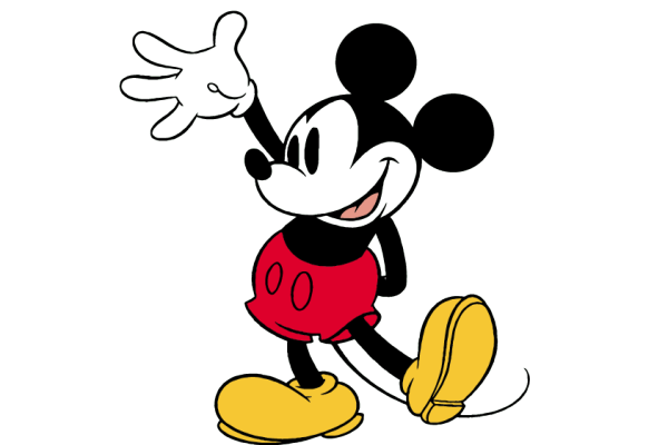 卡通动漫米奇印花矢量图服装裁片T恤烫图印花花型素材