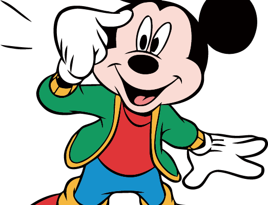 卡通动漫米奇印花矢量图服装裁片T恤烫图印花花型素材