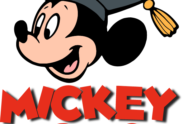 卡通米奇博士帽字母印花矢量图服装潮牌T恤烫图印花花型素材