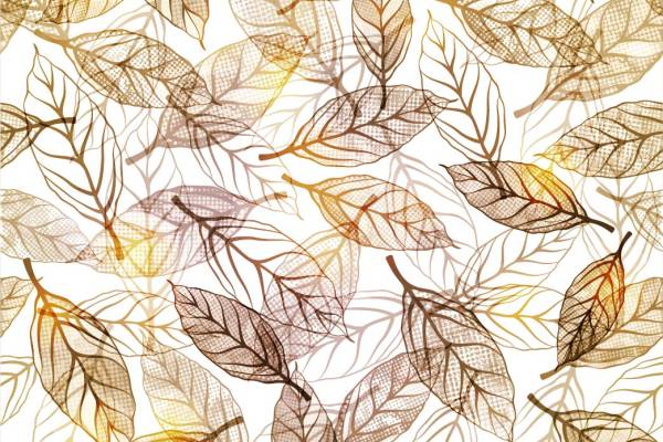 植物叶子拼接印花矢量图服装纺织面料数码印花花型素材