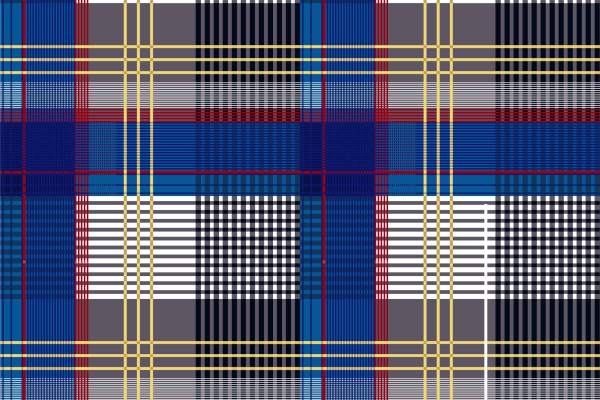 几何线条格子印花矢量图服装纺织面料数码印花花型素材