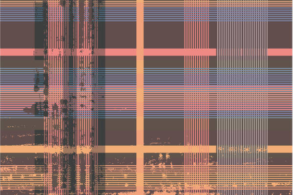几何格子色彩涂鸦印花矢量图服装纺织面料数码印花花型素材