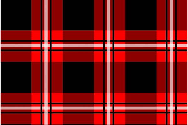 几何红色格子印花矢量图服装纺织面料数码印花花型素材