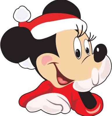 卡通动漫米奇圣诞老人印花矢量图服装裁片T恤烫图印花花型素材