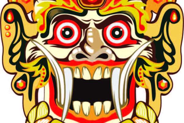 几何年兽印花矢量图服装裁片T恤烫图印花花型素材