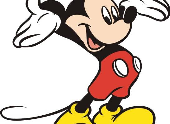 卡通动漫米老鼠印花矢量图服装裁片T恤烫图印花花型素材