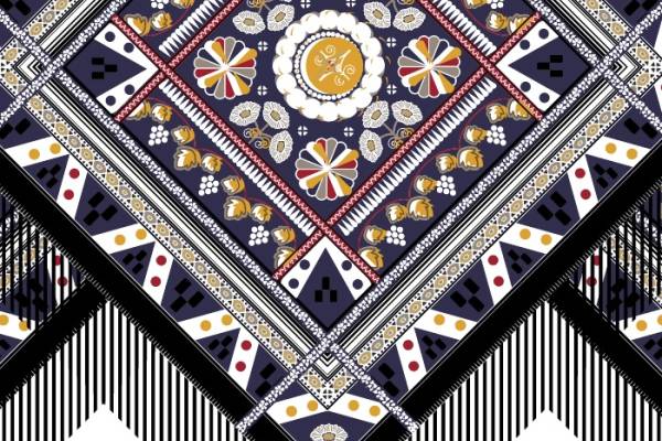 几何条纹印花矢量图服装纺织面料数码印花花型素材