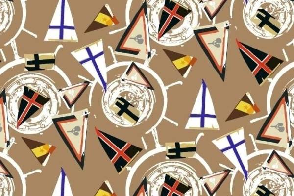 几何图案拼接印花矢量图服装纺织面料数码印花花型素材