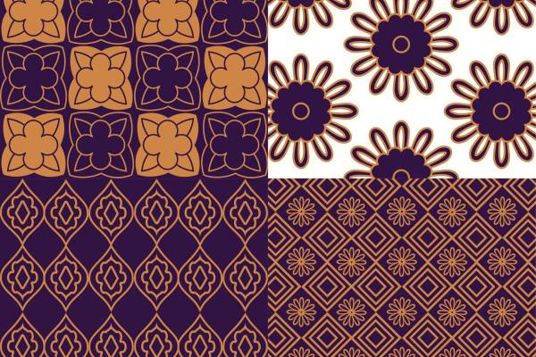 几何花纹拼接印花矢量图服装纺织面料数码印花花型素材