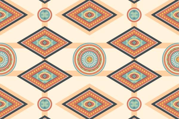 几何花纹拼接印花矢量图服装纺织面料数码印花花型素材