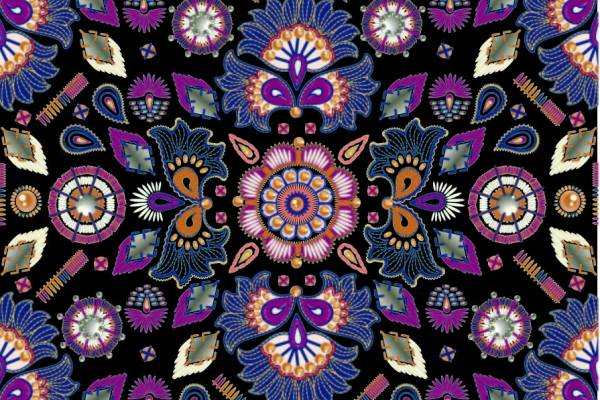 几何民族风图案印花矢量图服装纺织面料数码印花花型素材