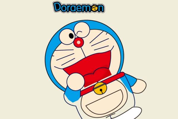 卡通动漫哆啦A梦字母印花矢量图服装裁片T恤烫图印花花型素材