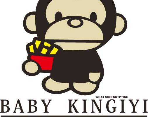 潮牌大嘴猴字母印花矢量图服装裁片T恤烫图印花花型素材