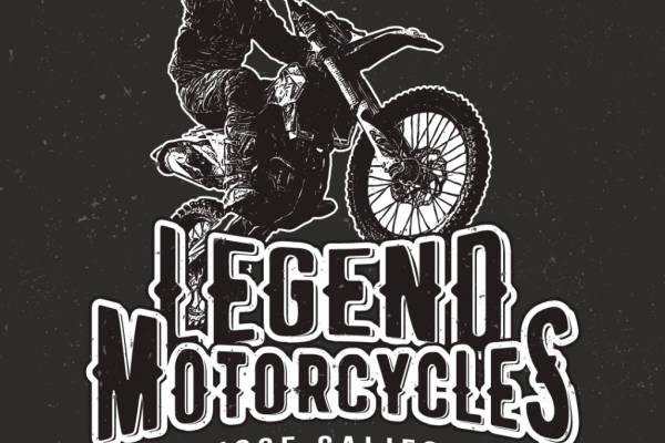 摩托车字母印花矢量图服装裁片T恤烫图印花花型素材