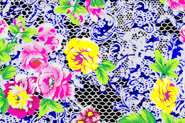 几何花纹植物牡丹花拼接印花矢量图服装纺织面料水印数码印花金昌花型素材